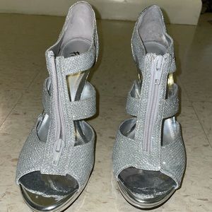 Silver Sparkly Heels